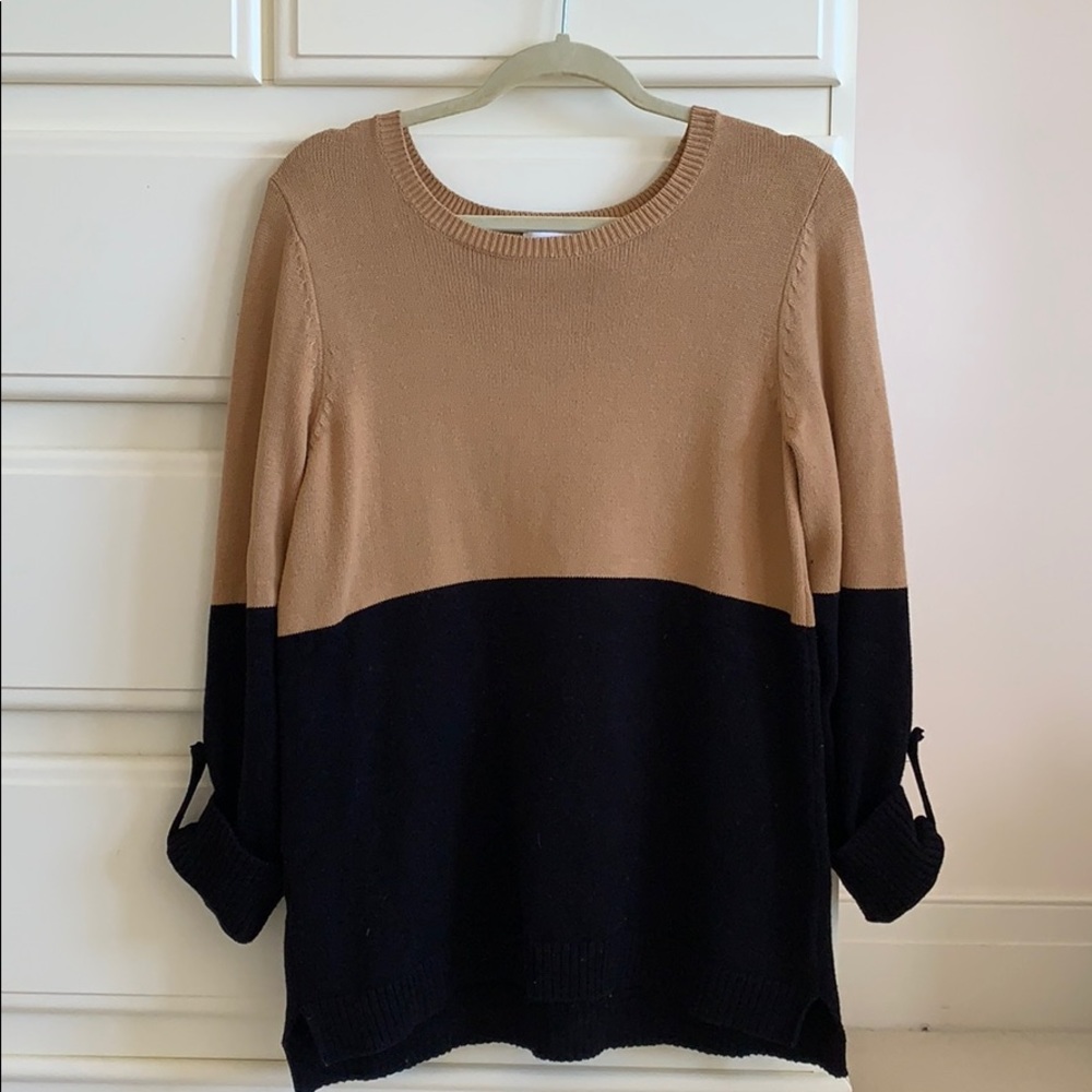 Charter Club Colorblock Crewneck Sweater